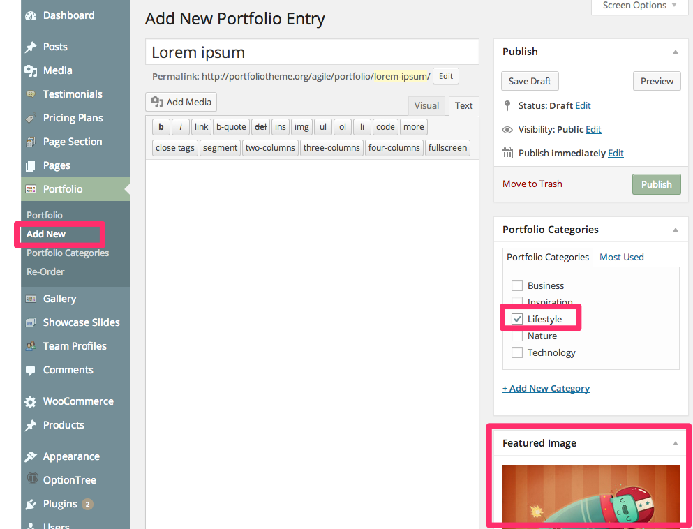 Portfolio Page Entry