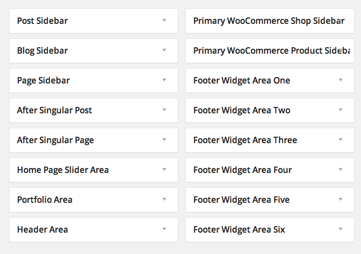 Custom Widgets and Sidebars